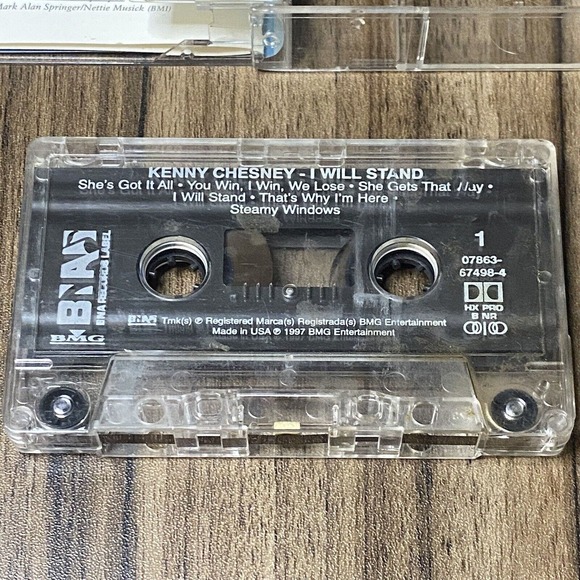 I Will Stand by Kenny Chesney (Cassette, Jul-1997, BNA) - Picture 4 of 8